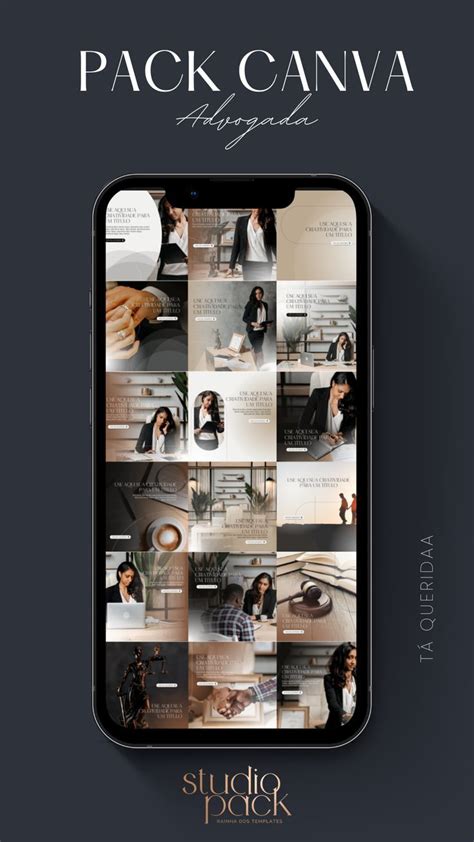 Pack Canva Para Advogada Feed Organizado No Instagram Artofit