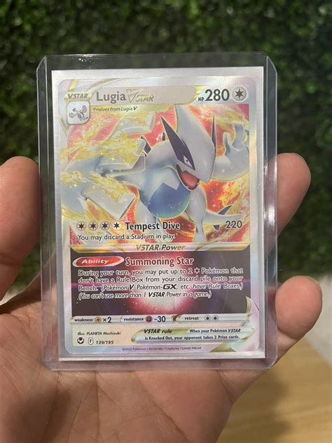 Mavin Lugia VSTAR 139 195 Ultra Rare Holo Silver Tempest Pokemon 2022