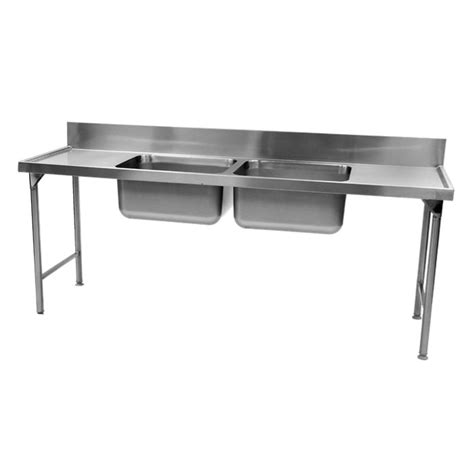 Stainless Steel Double Bowl Pot Sink 2250mm Caterstore