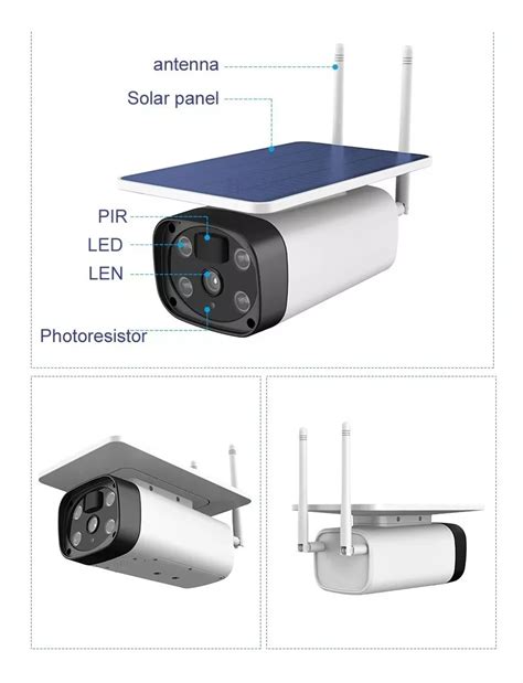 Ripley Smart Camara Ip Solar Wifi Exterior Hd P Exterior Ip