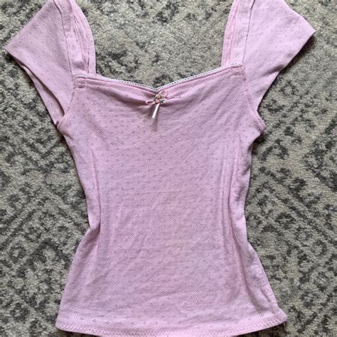 Handmade Coquette Form Fitting Milkmaid Top With Depop