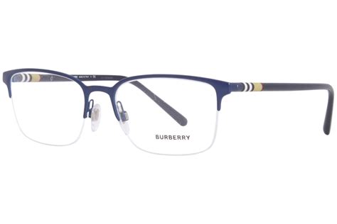 Burberry B 1323 1261 Eyeglasses Mens Matte Blue Semi Rim 54 18 145