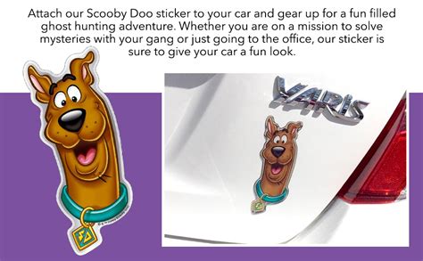 Fan Emblems Mystery Machine Car Decal Automotive Domed Classic Scooby Doo