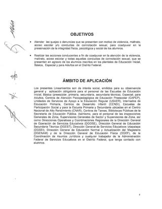 Lineamientos Violencia O Quejas Sep Pdf