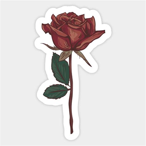 Vintage Rose By Rebelshop Flower Shop Display Hipster Stickers