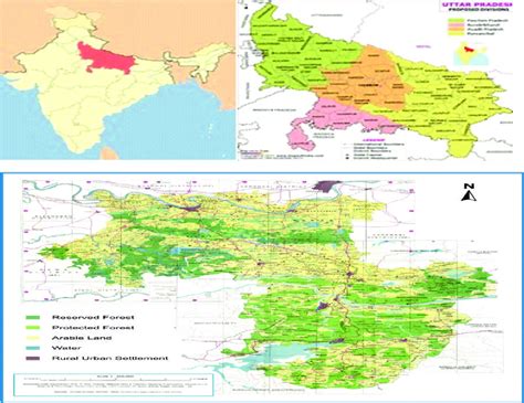 Map Of Mirzapur And Sonbhadra Districts Southern Uttar Pradesh