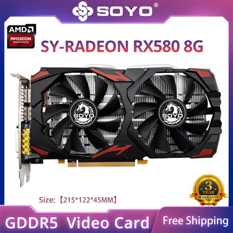 Soyo Carte Graphique Radeon Rx Originale Go Gddr Hdmi Dp