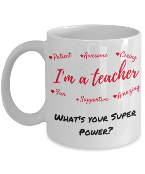 I M A Teacher What S Your Super Power Mug