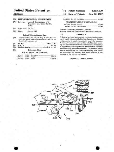 Firing Mechanism For Firearm | PDF