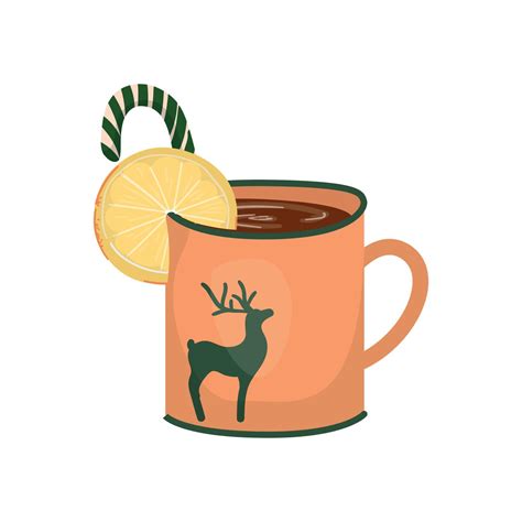 Vector Illustration Of Christmas Hot Drink 13678590 Vector Art At Vecteezy