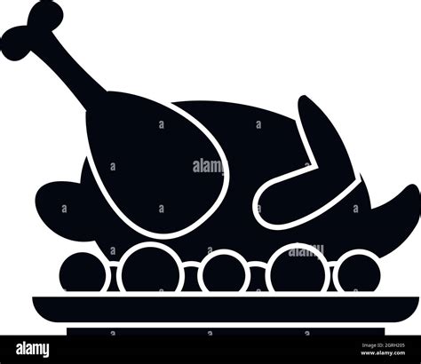 Roasted Turkey Icon Simple Style Stock Vector Image And Art Alamy