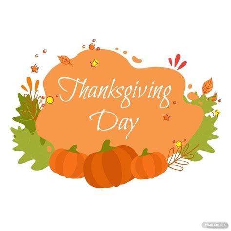 Happy Thanksgiving Day card with holiday objects - vector clip art - Clip Art Library