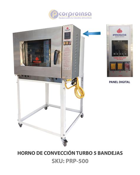 Horno De Convecci N Turbo Bandejas Progas Corproinsa