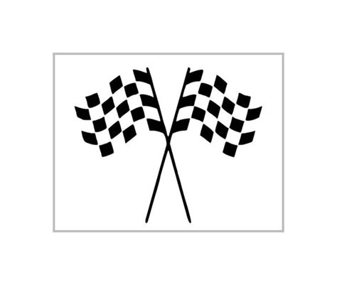 Checkered Racing Finish Line