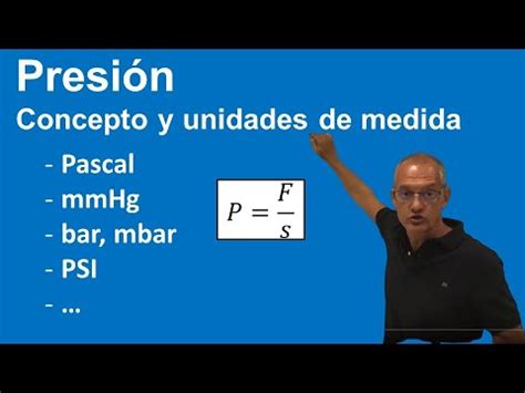 Presión Concepto y unidades de medida YouTube