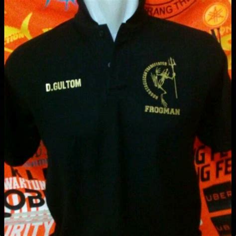 Jual Kaos Kerah Polo Shirt Militer Frogman Military Army Bisa Req Nama