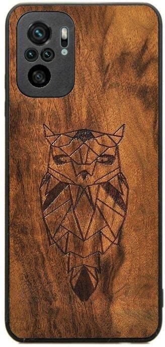 Forestzone Drewniane Etui Xiaomi Redmi Note Sowa Imbuia Etui Na