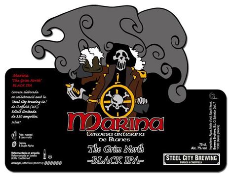 Cerveza Artesanal En Catalunya Marina The Grim North Black Ipa