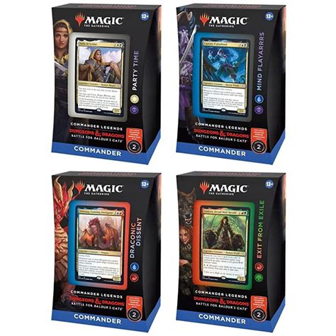 Magic The Gathering Battle For Baldurs Gate Commander Decks Set Of 4