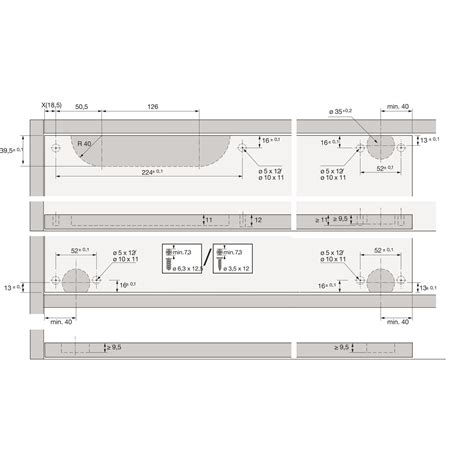Hettich SlideLine 55 Plus Silent System für innenliegende rechte Tür ...