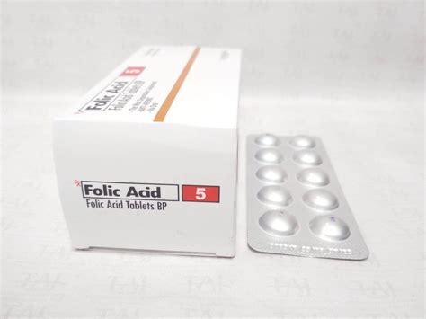 Folic Acid Tablets 5mg Bp Taj Pharma Taj Generics Pharmaceuticals Taj Pharma