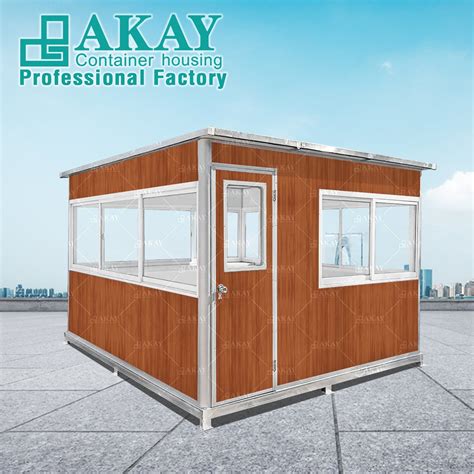 Made In China Portable Security Booth Prefabricated Sentry Box Security