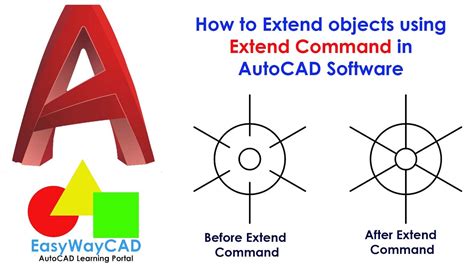 How To Extend Selected Objects In Autocad Software Youtube