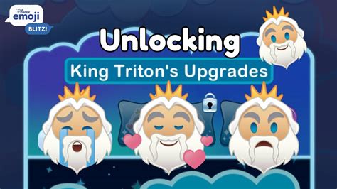 King Triton Emoji Upgrade Expression Prizes Disney Emoji Blitz Youtube