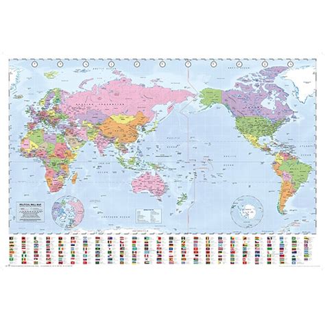 World Map with Flags - Geographica