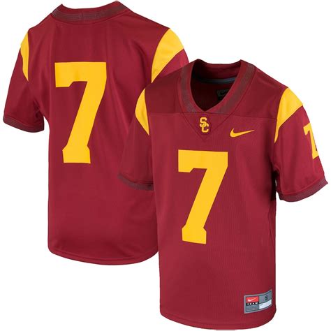 Youth Nike 7 Cardinal Usc Trojans Team Replica Football Jersey