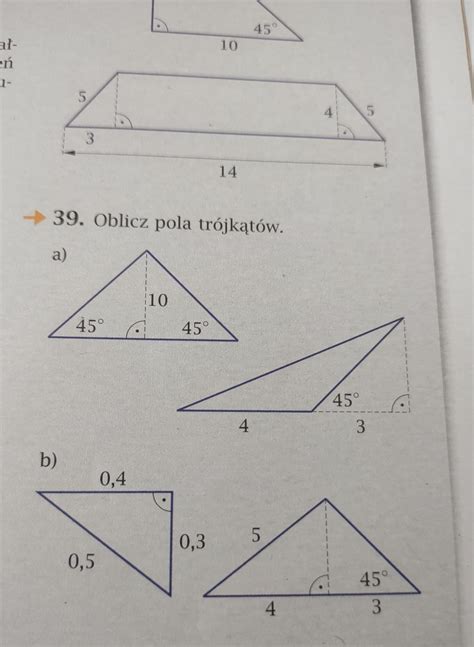 Oblicz Pola Tr Jk T W Tylko Prosz Z Wyt Umaczeniem Bo Szuka Am Tego