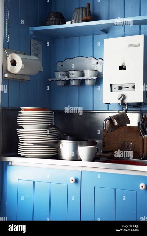 Kitchen in vintage house Stock Photo - Alamy