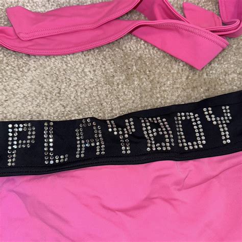 Vintage Rhinestone Playboy Bikini Size Small Never Depop