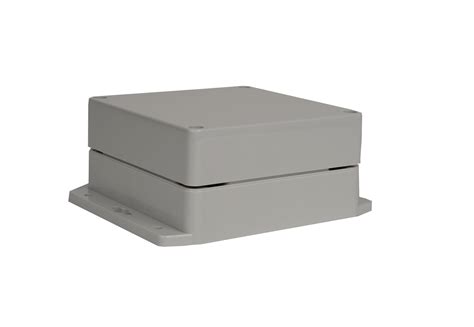 Ip68 Nema 6p Box With Mounting Brackets Pn 1335 Acmb Bud Industries