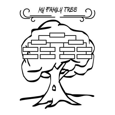 Family Tree Coloring Pages - Coloring Home