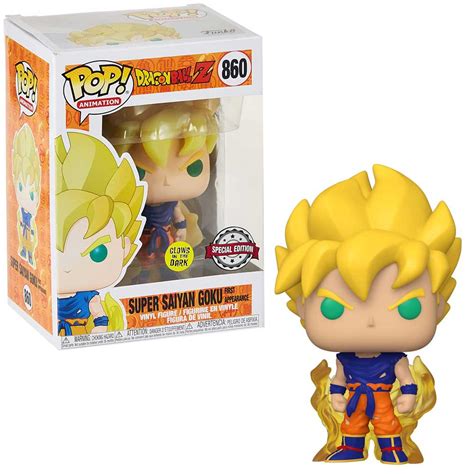 POP FUNKO 860 SUPER SAIYAN GOKU GLOWS SPECIAL EDITION MCFLY COLECIONÁVEIS