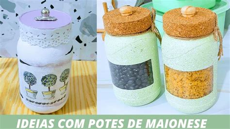 IDEIAS PARA FAZER POTES DE PLÁSTICO de MAIONESE Faça Você Mesmo