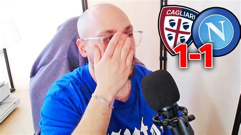 GOL DI LUVUMBO IN DIRETTA CAGLIARI NAPOLI 1 1 REACTION TIFOSO DEL