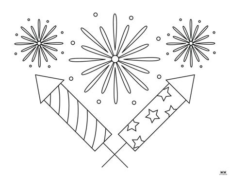 Printable-Fireworks-Coloring-Page-25 | Coloring pages, Fireworks, New ...