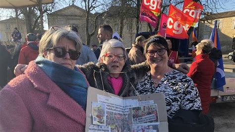 Réforme Des Retraites à Fontenay Le Comte Des Manifestants