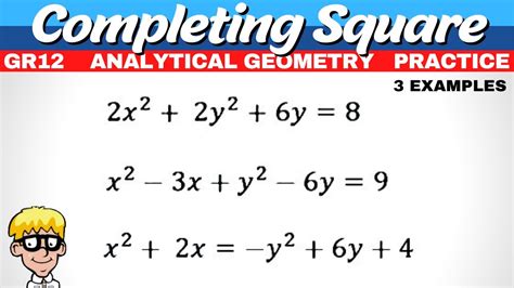 Grade 12 Analytical Geometry Completing The Square 2 YouTube