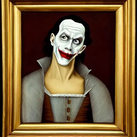 A Renaissance Style Portrait Painting Of The Joker Stable Diffusion