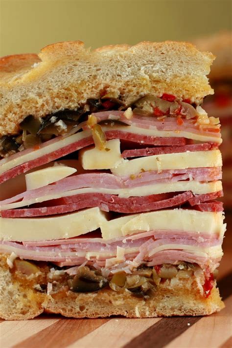 Epic Muffaletta Sandwich Recipe New Orleans Muffuletta Celebration