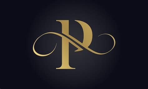 Premium Vector Luxury Letter P Logo Template In Gold Color Initial