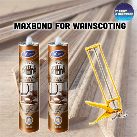 Bundle V Tech Vital Nail Maxbond Glue VT230 Gam Wainscoting Shiplap