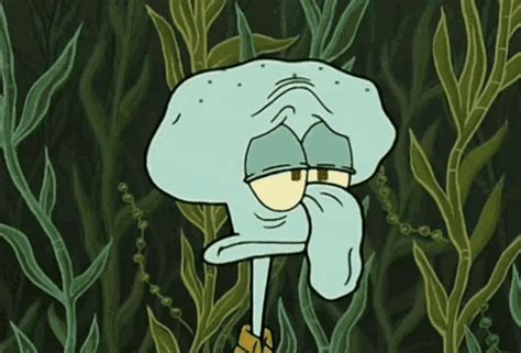 Squidward Defeated Squidward Defeated Sad Discover Share Gifs