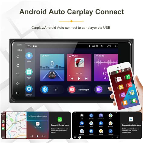 Mp Autoradio Android Carplay Lecteur Multim Dia Din