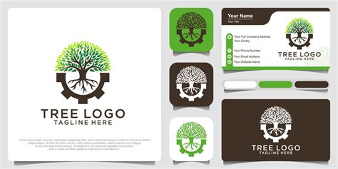 tree logo design template 10570574 Vector Art at Vecteezy