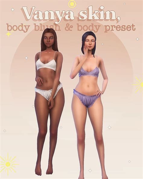 Vanya Skin Body Blush Body Preset Miiko The Sims 4 Skin Sims 4