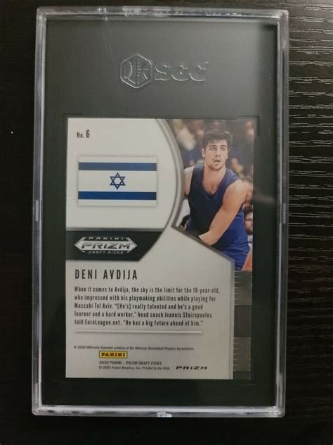 2021 Panini Prizm Draft Picks Deni Avdija Choice Blue Yellow Green 6